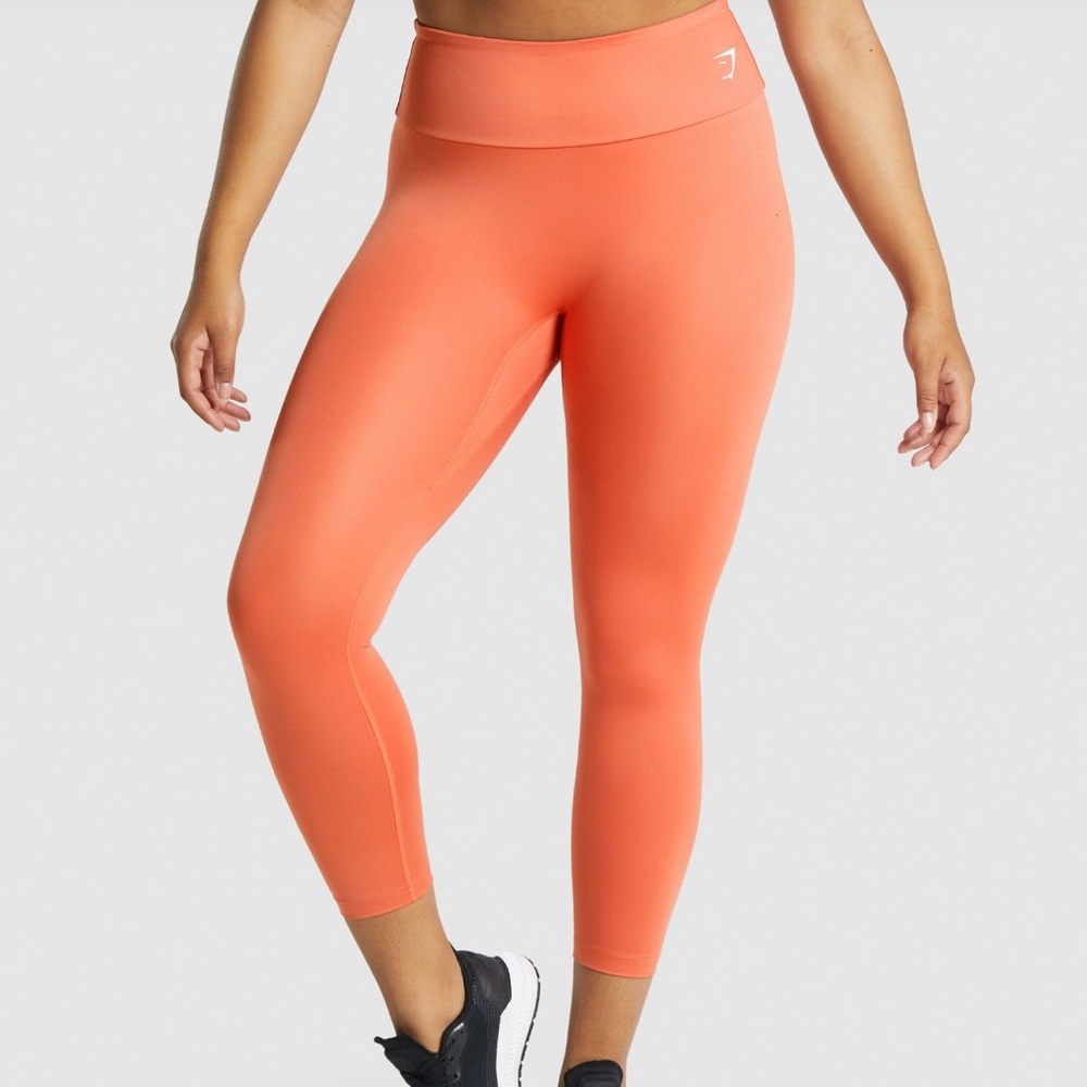 Gymshark Training leggings, Womens, size XS, Orange, High-Rise